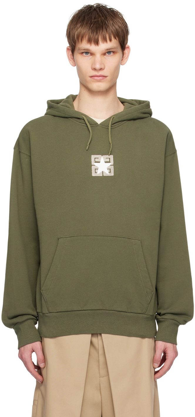Photo: Givenchy Green 4G Stars Hoodie