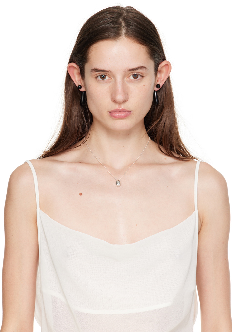 Sophie Buhai Silver Tiny Egg Pendant Necklace Sophie Buhai