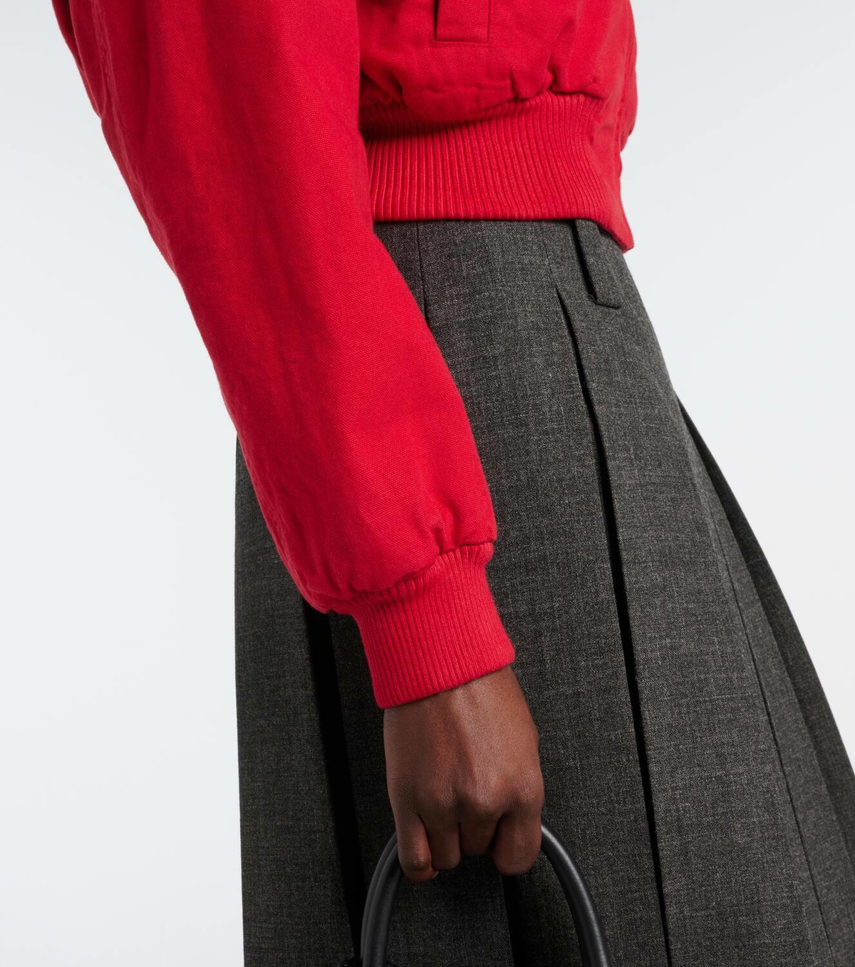 Prada Cropped cotton bomber jacket Prada