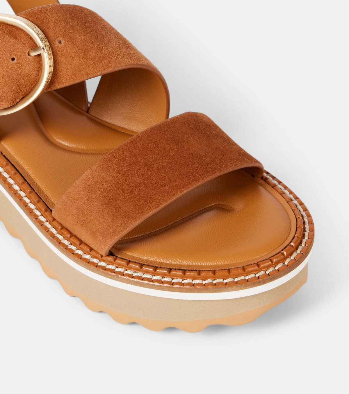 Clergerie Finley suede platform sandals