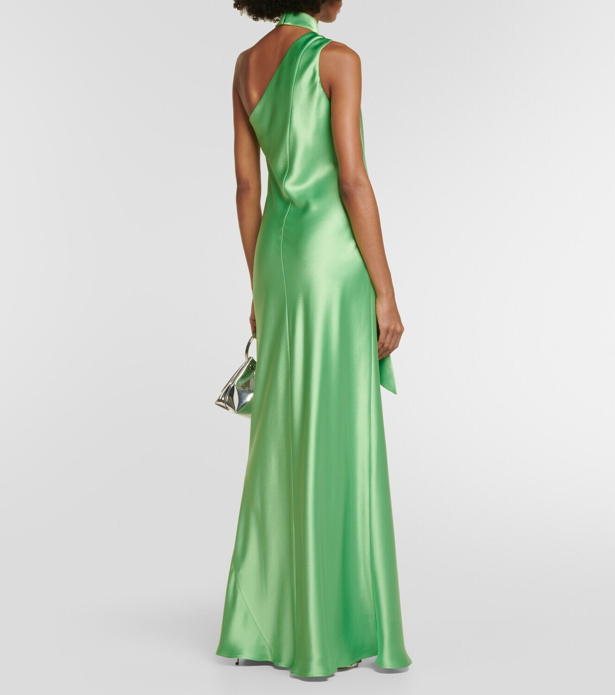 Galvan Ushuaia Asymmetric Satin Gown Galvan 3800