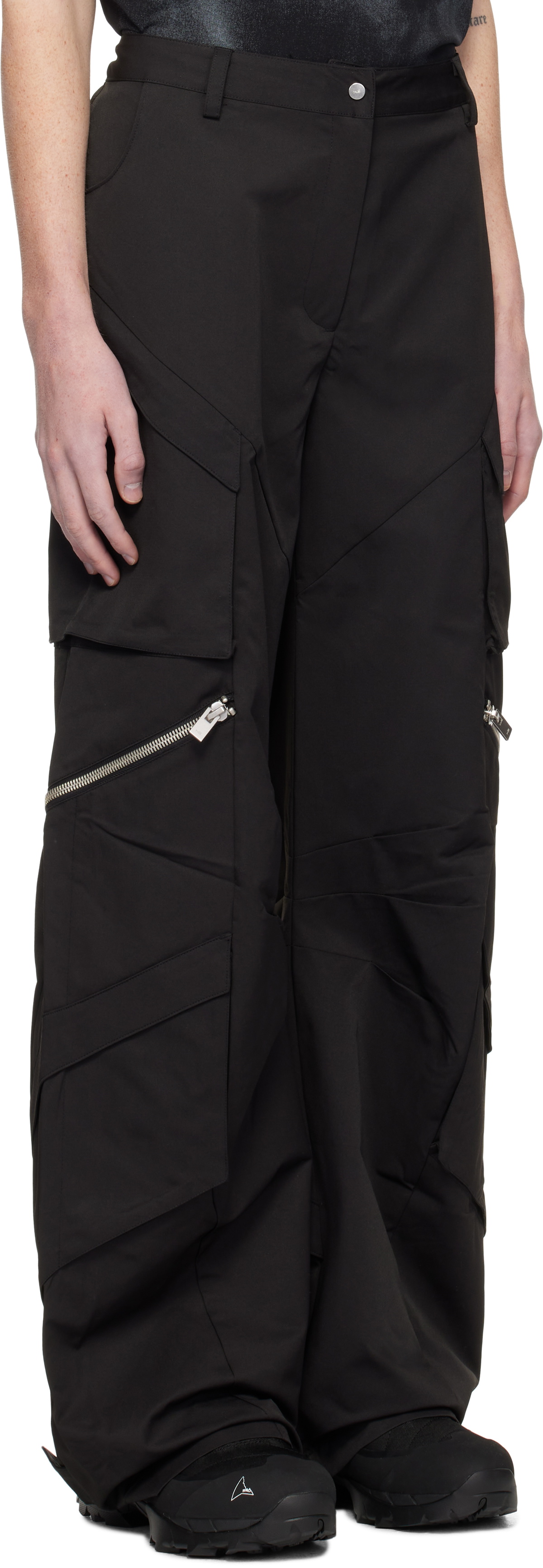 HELIOT EMIL Black Calyx Cargo Pants