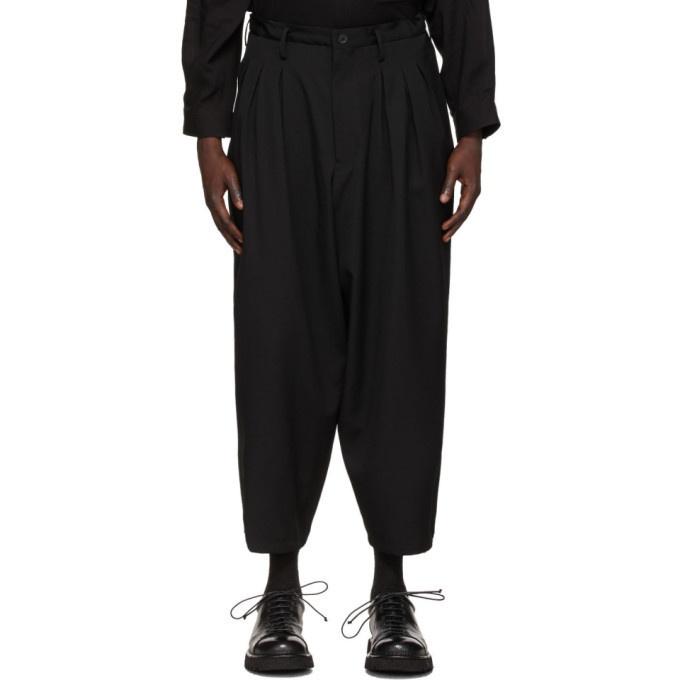 Photo: Yohji Yamamoto Black Wool 12 Tack Trousers