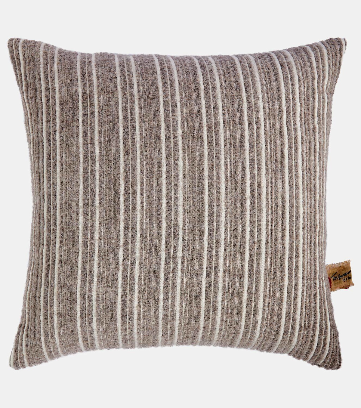The House of Lyria Gurghi striped wool and cotton cushion