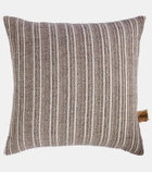 The House of Lyria Gurghi striped wool and cotton cushion