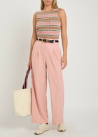 Varley Jayla 29.5 Wide-leg Stretch-woven Trousers Pink