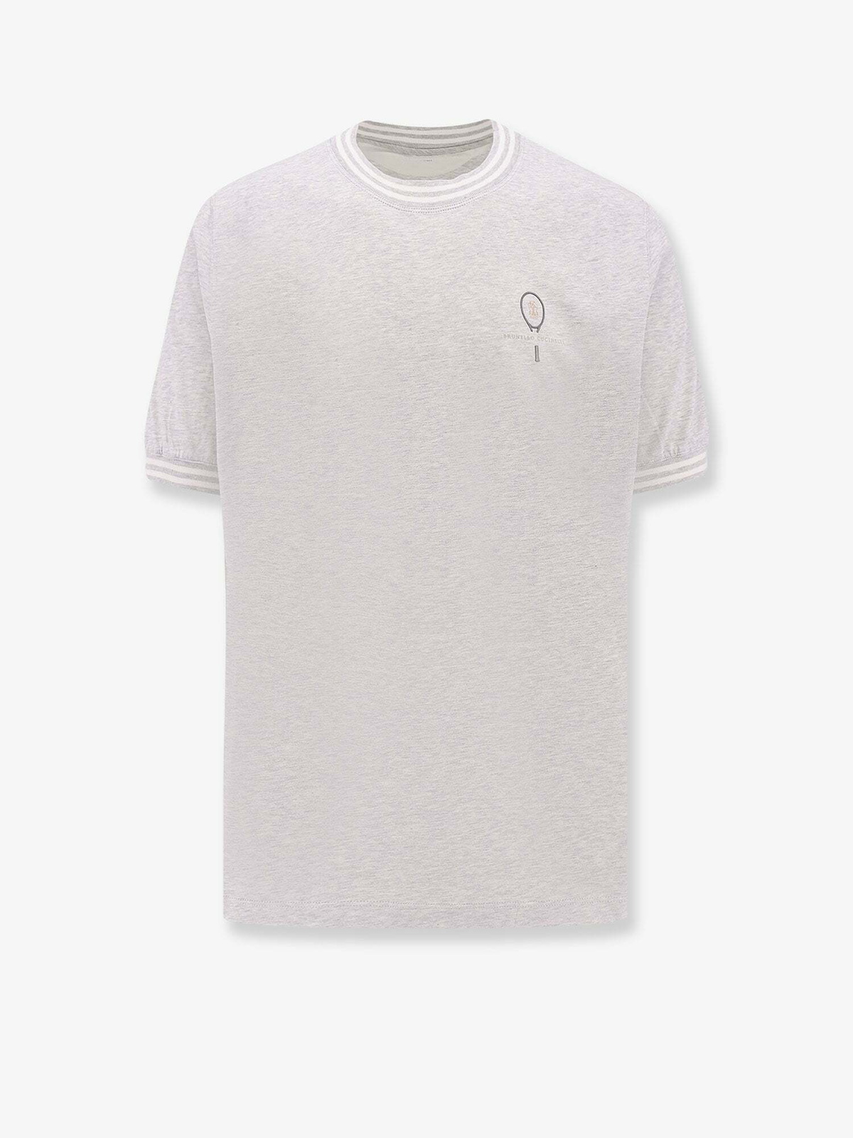Brunello Cucinelli T Shirt Grey Mens Brunello Cucinelli