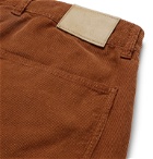 Pop Trading Company - Wide-Leg Cotton-Corduroy Shorts - Brown