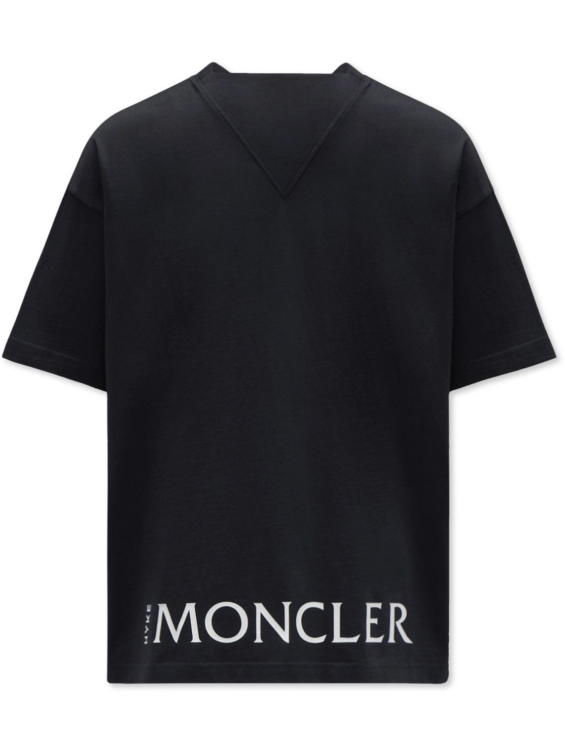 Moncler Genius - 4 Moncler HYKE Logo-Appliquéd Cotton-Jersey T-Shirt - Blue