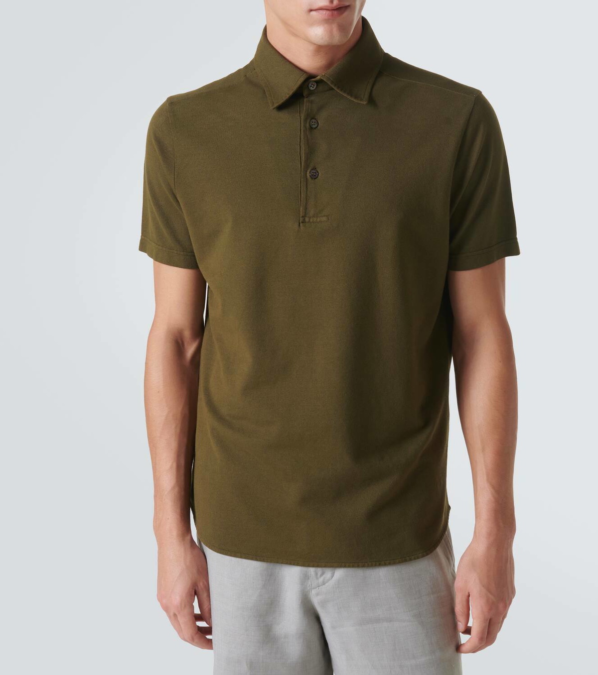 Loro Piana Cotton piqué polo shirt