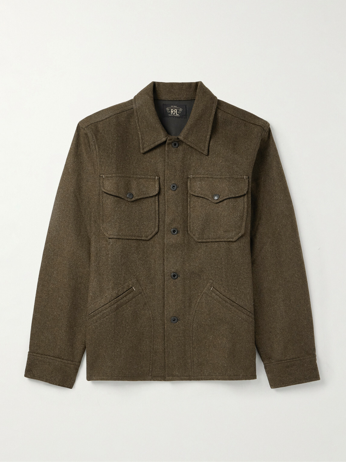 RRL - Wool-Blend Felt Overshirt - Green