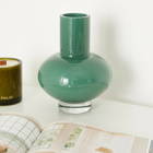 The Conran Shop Glass Vase 23cm in Teal
