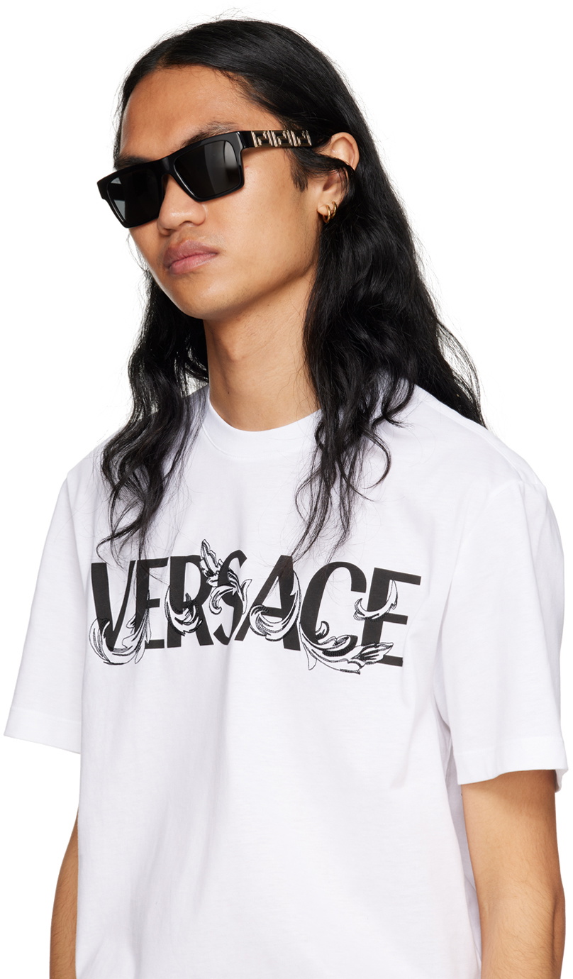 versace black square sunglasses