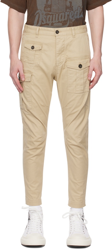 Photo: Dsquared2 Beige Sexy Cargo Pants