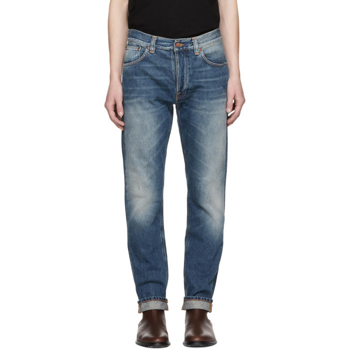 Photo: Nudie Jeans Blue Fearless Freddie Jeans