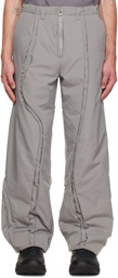 ænrmòus Gray Spin Crevice Trousers