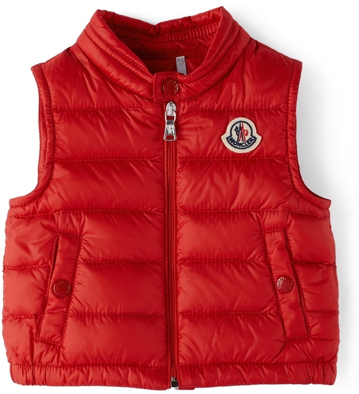 Photo: Moncler Enfant Baby Red Down New Amaury Vest