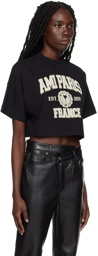 AMI Paris Black 'Ami Paris' T-Shirt
