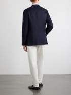 Caruso - Aida Wool and Cashmere-Blend Twill Blazer - Blue