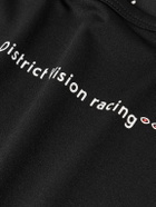 DISTRICT VISION - Perforated Logo-Print Aloe Stretch-Jersey Tank Top - Black