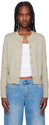 Filippa K Gray Merino Short Cardigan