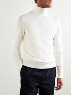 Mr P. - Slim-Fit Merino Wool Rollneck Sweater - White