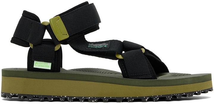 Photo: Suicoke Black & Khaki DEPA-2Cab-ECO Sandals