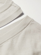 RICK OWENS - Banana Layered Virgin Wool Sweater - Neutrals - XS