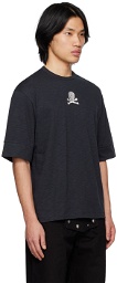 Youths in Balaclava Black Embroidered T-Shirt