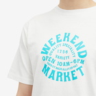Ordinary Fits Men's Weekend Market Printed T-Shirt in Off-White