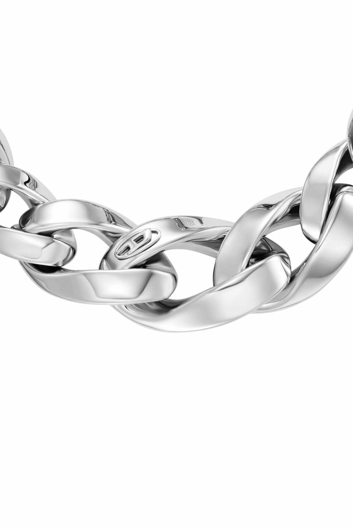 Diesel Stainless Steel Chain Bracelet - Bracelets - Unisex - Silver