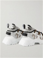 MCQ - Breathe BR-7 Orbyt Descender Leather-Trimmed Ripstop Sneakers - White
