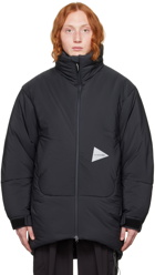 and wander Black Insulated Coat
