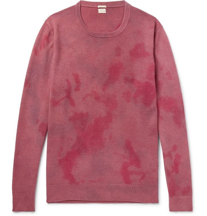 Photo: Massimo Alba - Tie-Dyed Cashmere Sweater - Men - Red