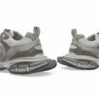 Balenciaga Men's 3XL Suede Oversized Sneakers in Light Grey Mix