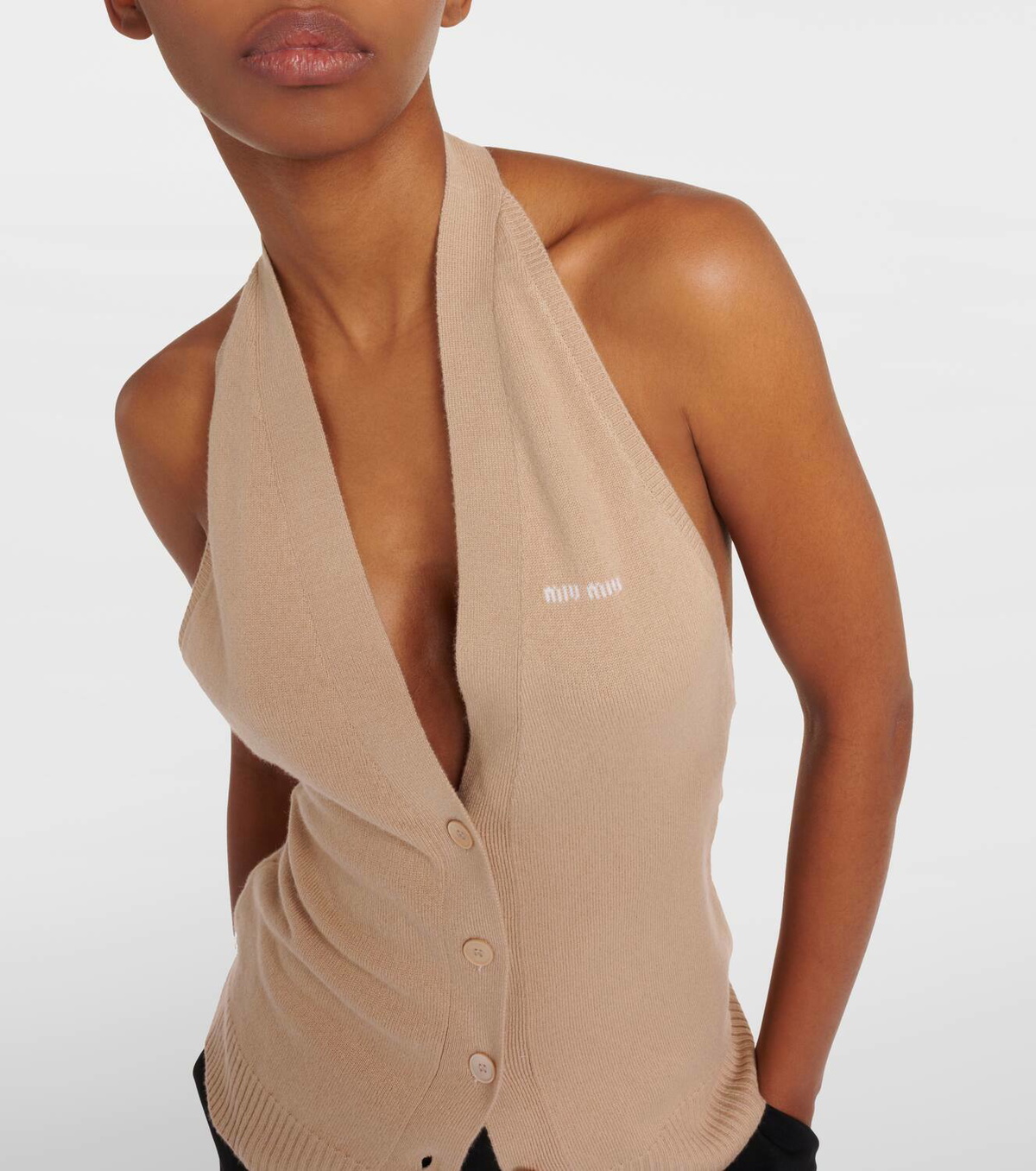 Miu Miu Knitted cashmere vest
