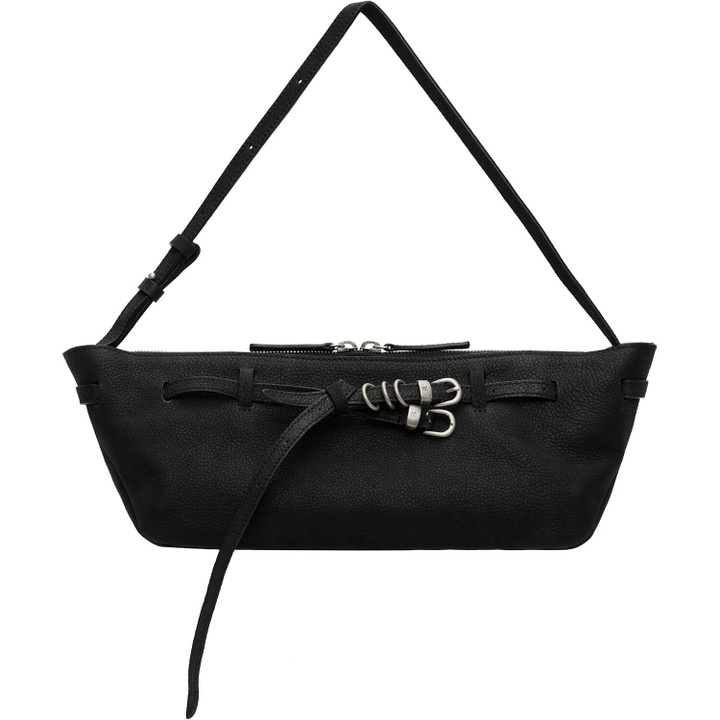 Photo: MARGESHERWOOD Black Leather 'Grandma' Used Sling Bag