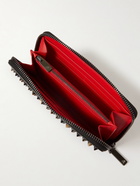 Christian Louboutin - Spiked Leather Zip-Around Wallet