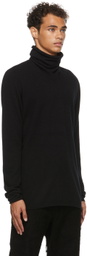 Label Under Construction Black Punched Cylindrical Turtleneck
