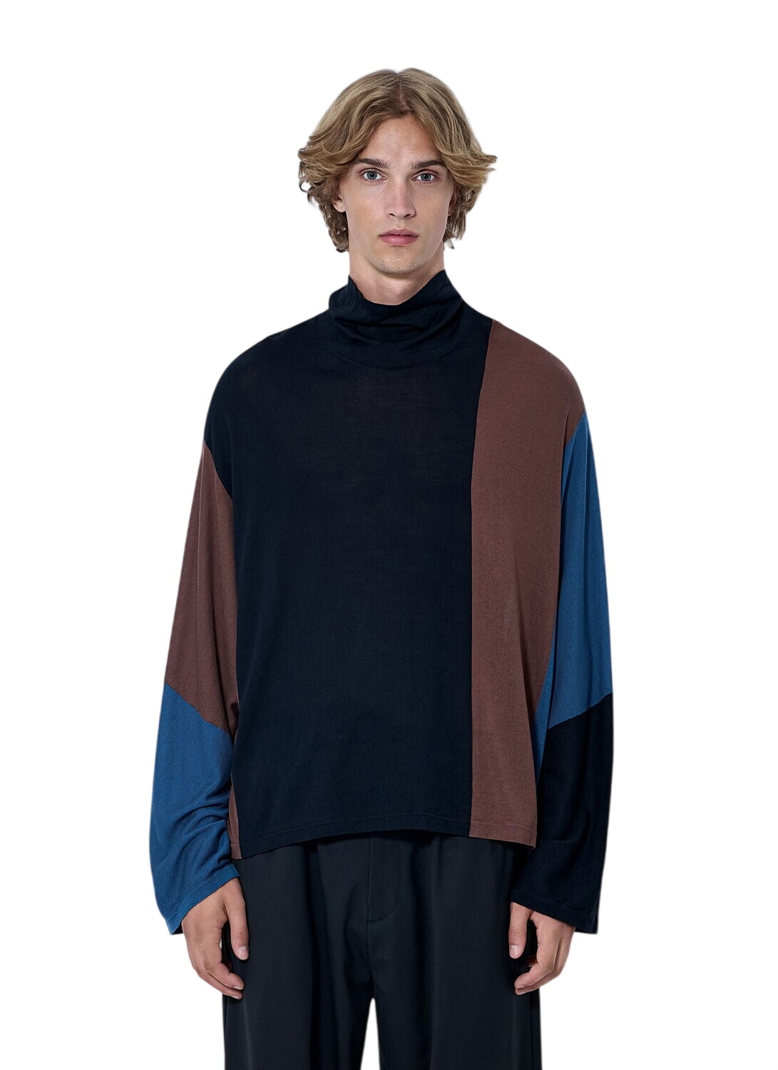 Christian Dada Black Wool Big Face Sweater Christian Dada