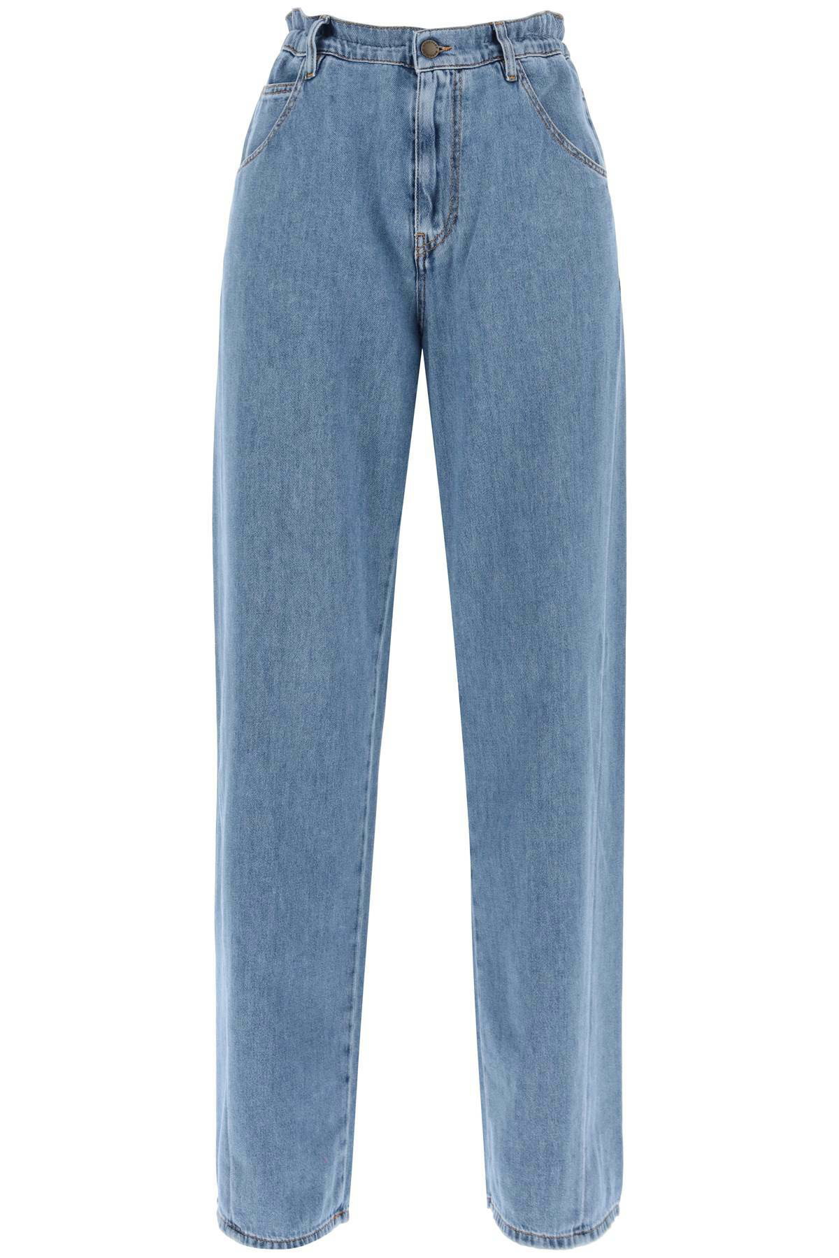 Darkpark Iris Paperbag Wide-leg Jeans Dark Blue DARKPARK