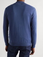 Peter Millar - Crest Cotton-Blend Half-Zip Sweater - Blue