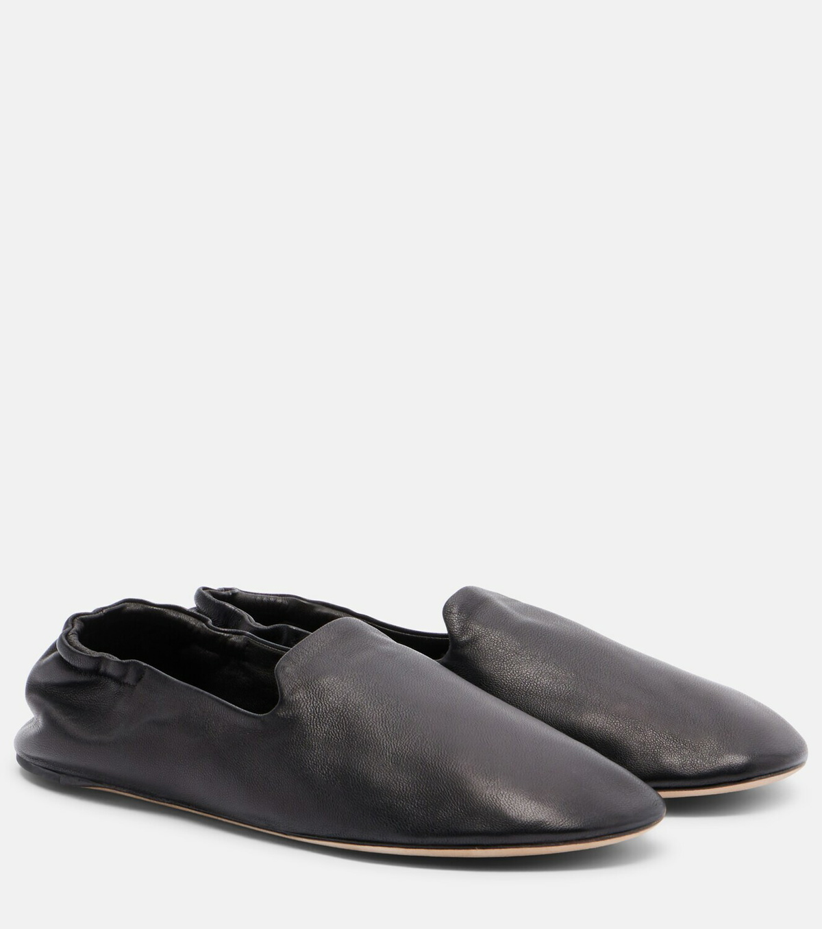 The Row Casa leather slippers