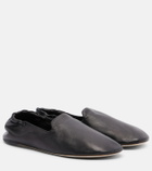 The Row Casa leather slippers