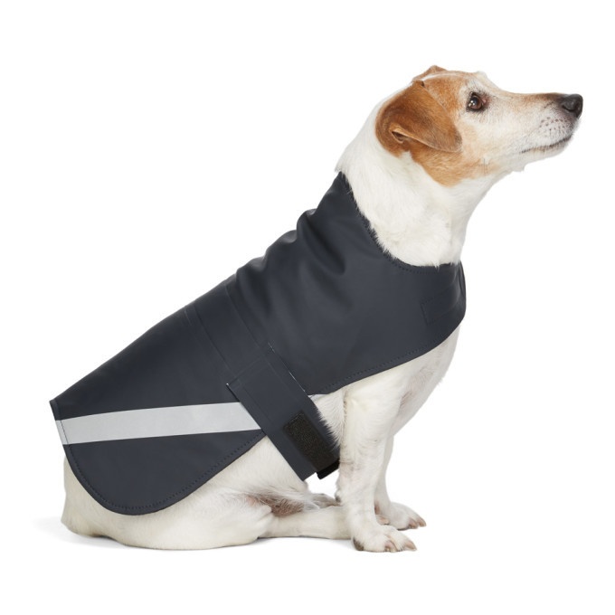 Photo: Stutterheim SSENSE Exclusive Navy PVC Lightweight Dog Raincoat
