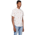 Levis White and Pink Flamingo Sunset Standard Shirt