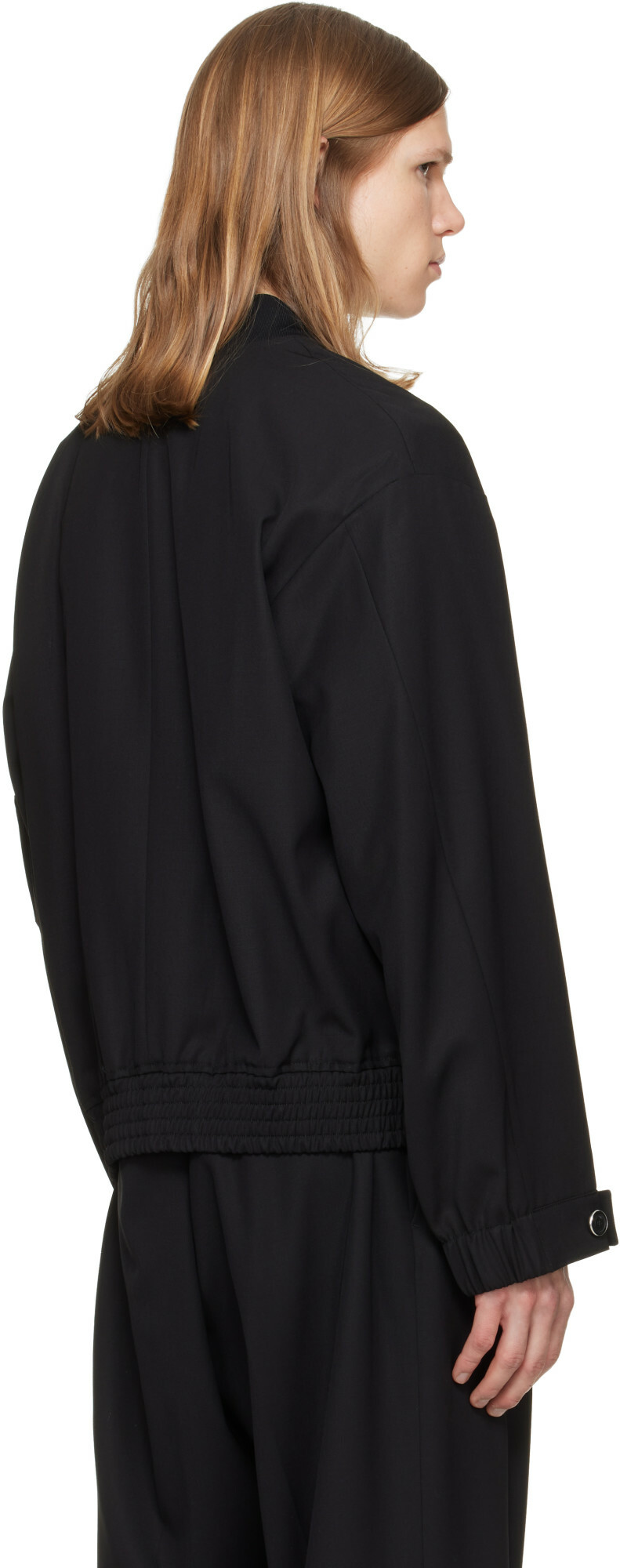 Helmut Lang Black Wardrobe Bomber Jacket