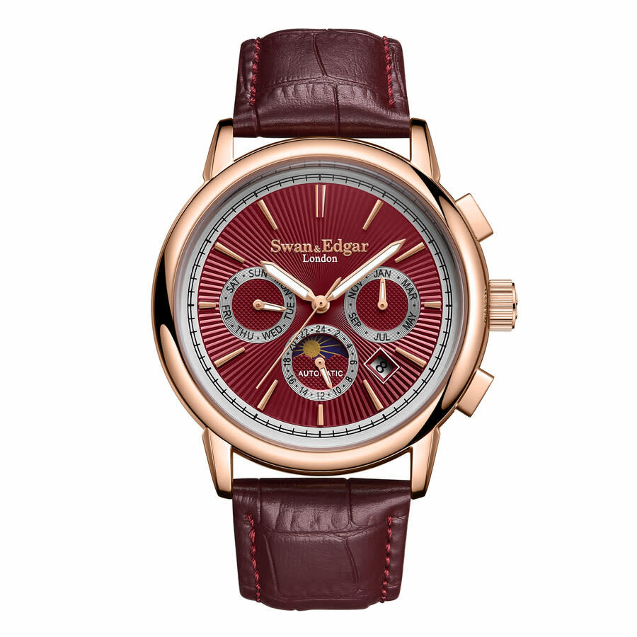 Swan & Edgar Opulent Automatic Red Dial Mens Watch SE00301