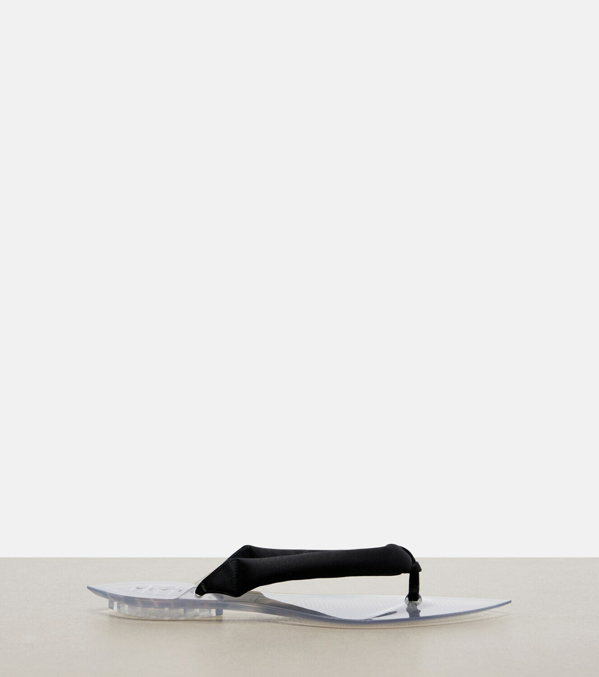 Alaïa Invisible satin thong sandals