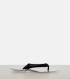 Alaïa Invisible satin thong sandals